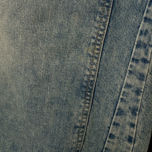 NWT Free People We the Free CRVY Outlaw Wide-Leg Jeans - drizzle blue - medium - Picture 7 of 7